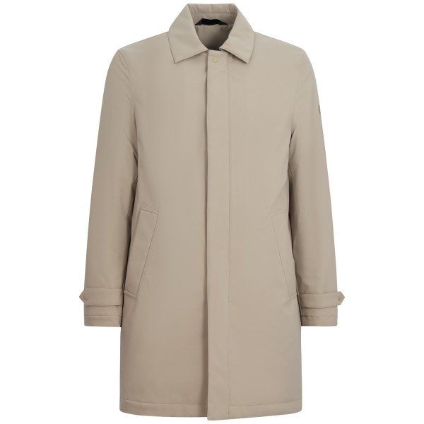 Giubbotto beige con mini logo per uomo