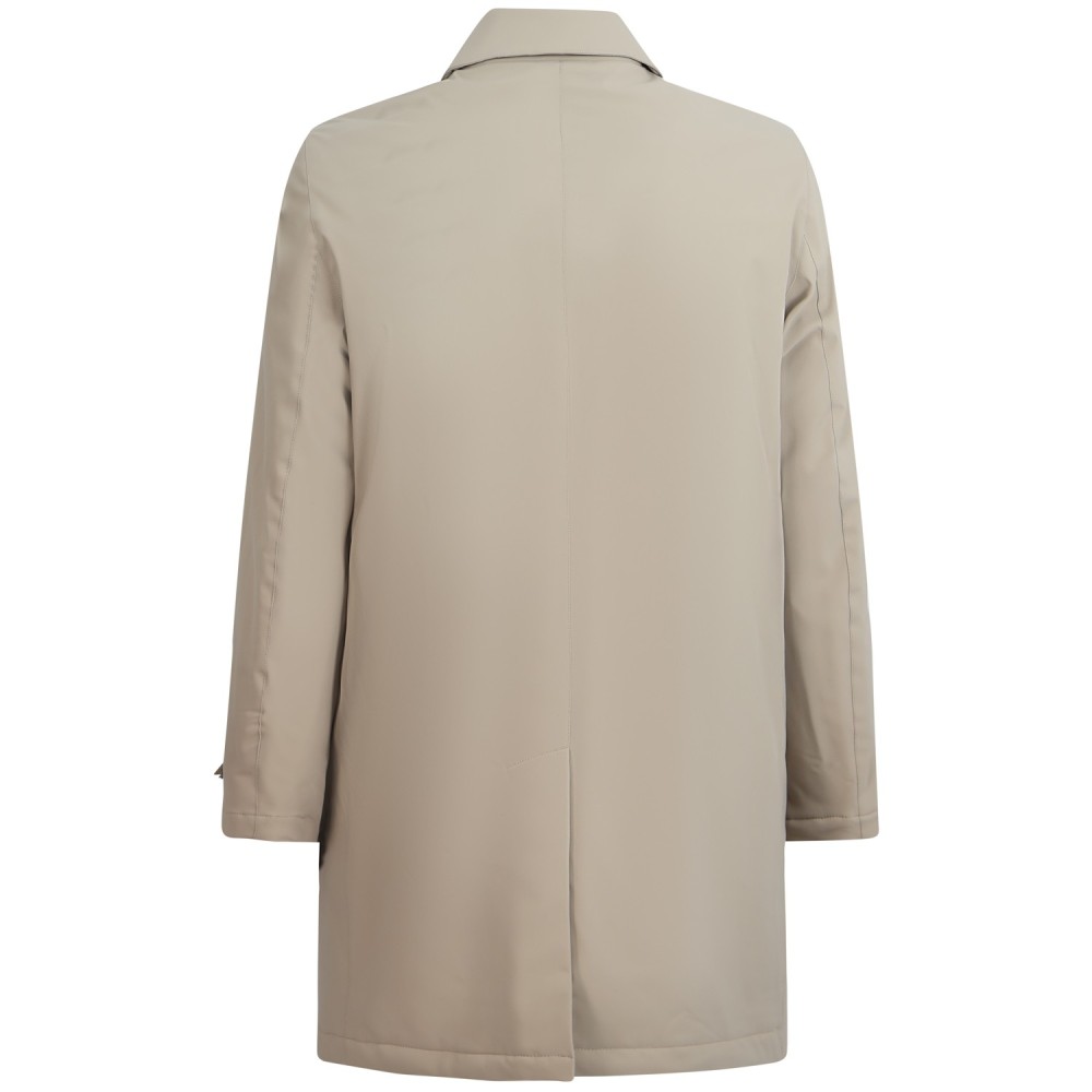 Giubbotto beige con mini logo per uomo