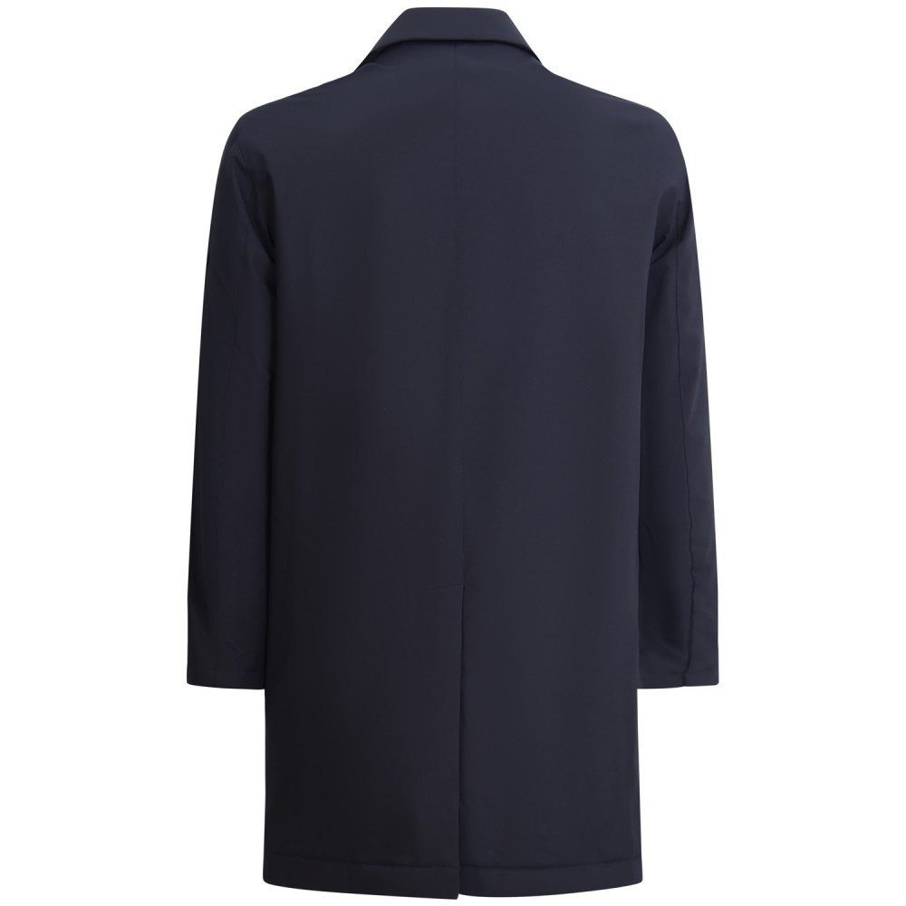 Giubbotto blu con mini logo per uomo