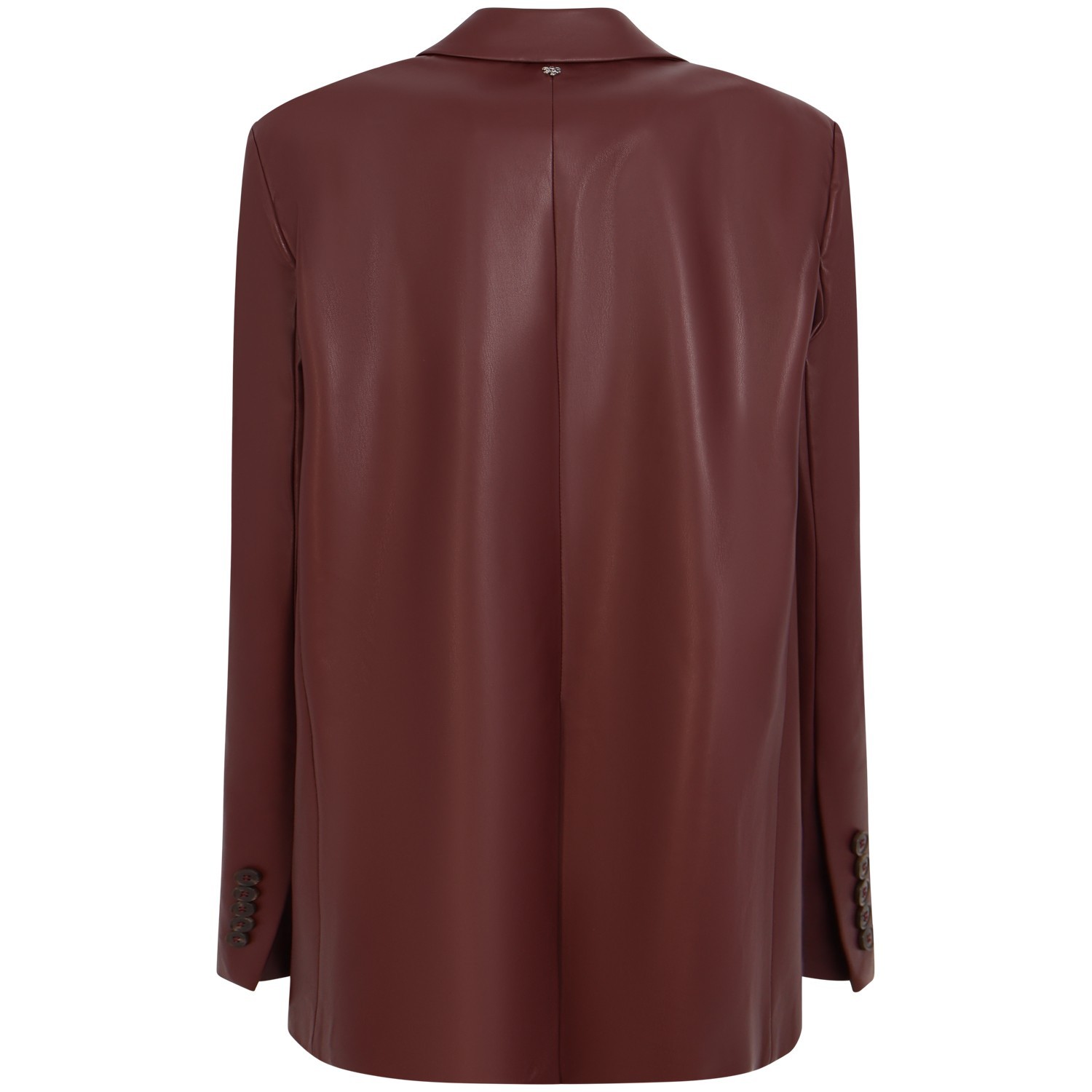 Giacca in ecopelle bordeaux per donna 2