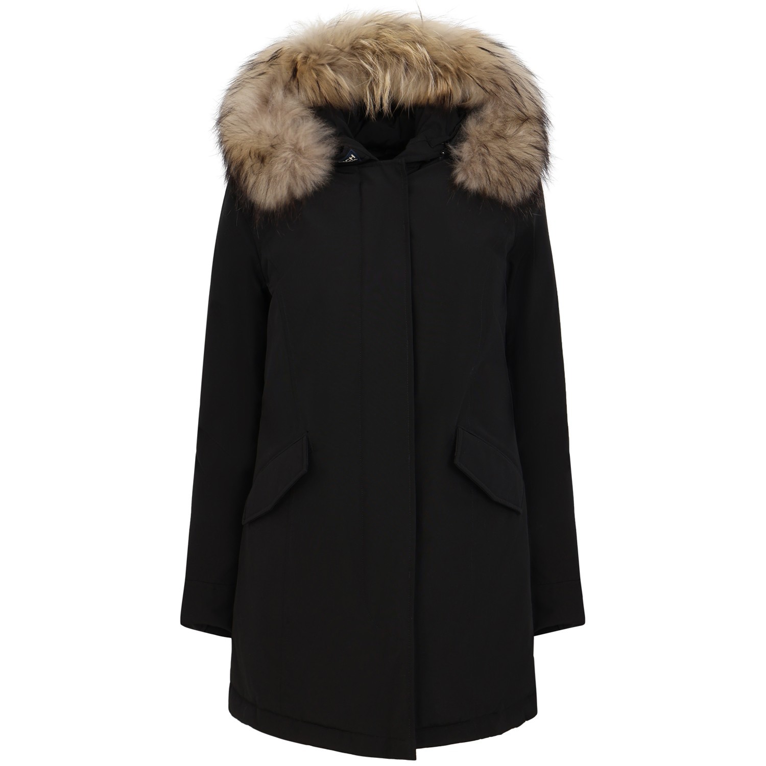 Giubbotto nero 'Arctic Raccoon Parka'  per donna