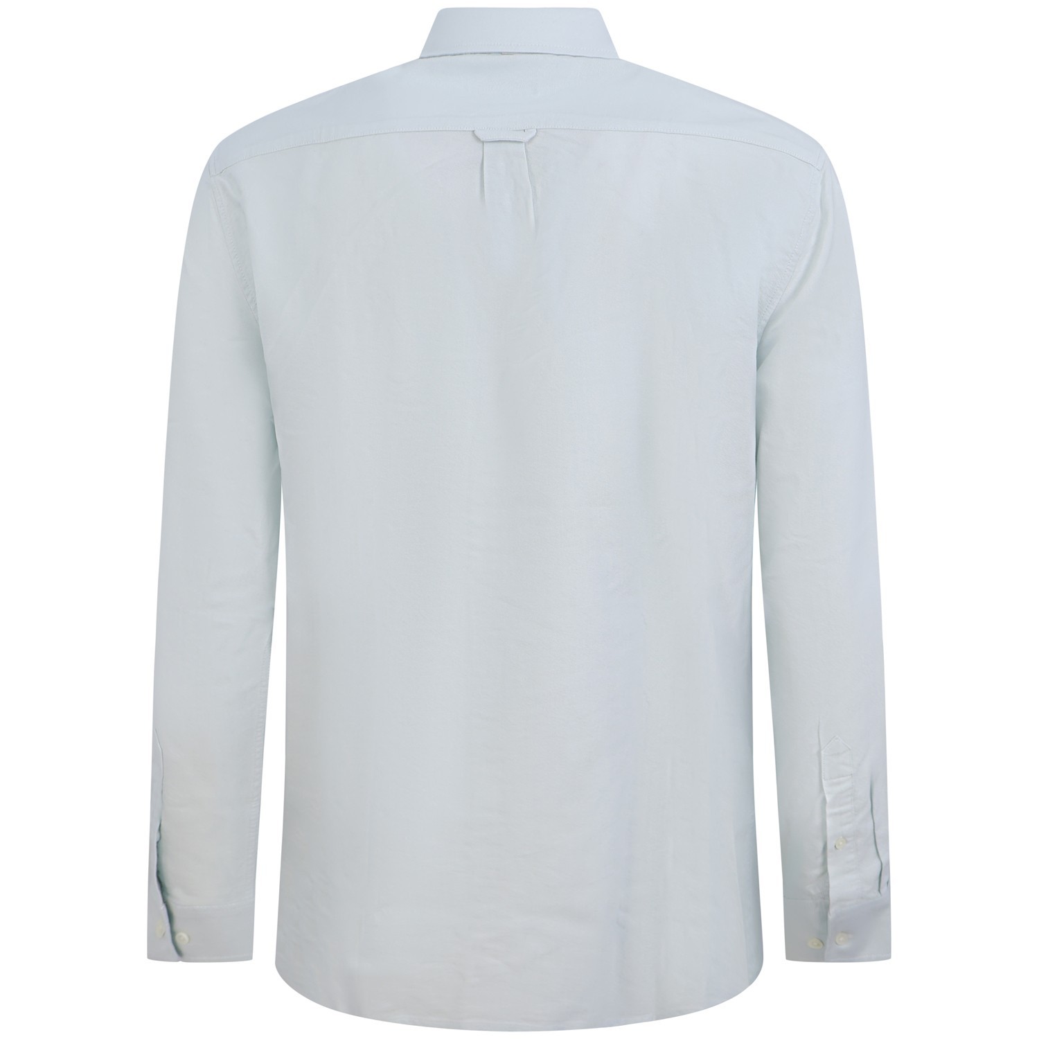 Camicia celeste con mini logo per uomo 2