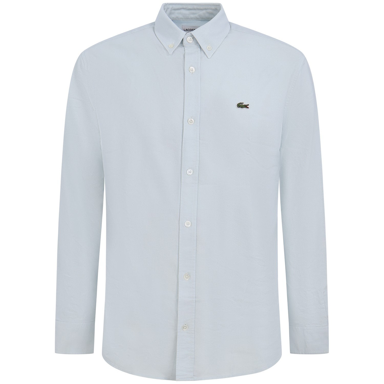 Camicia celeste con mini logo per uomo