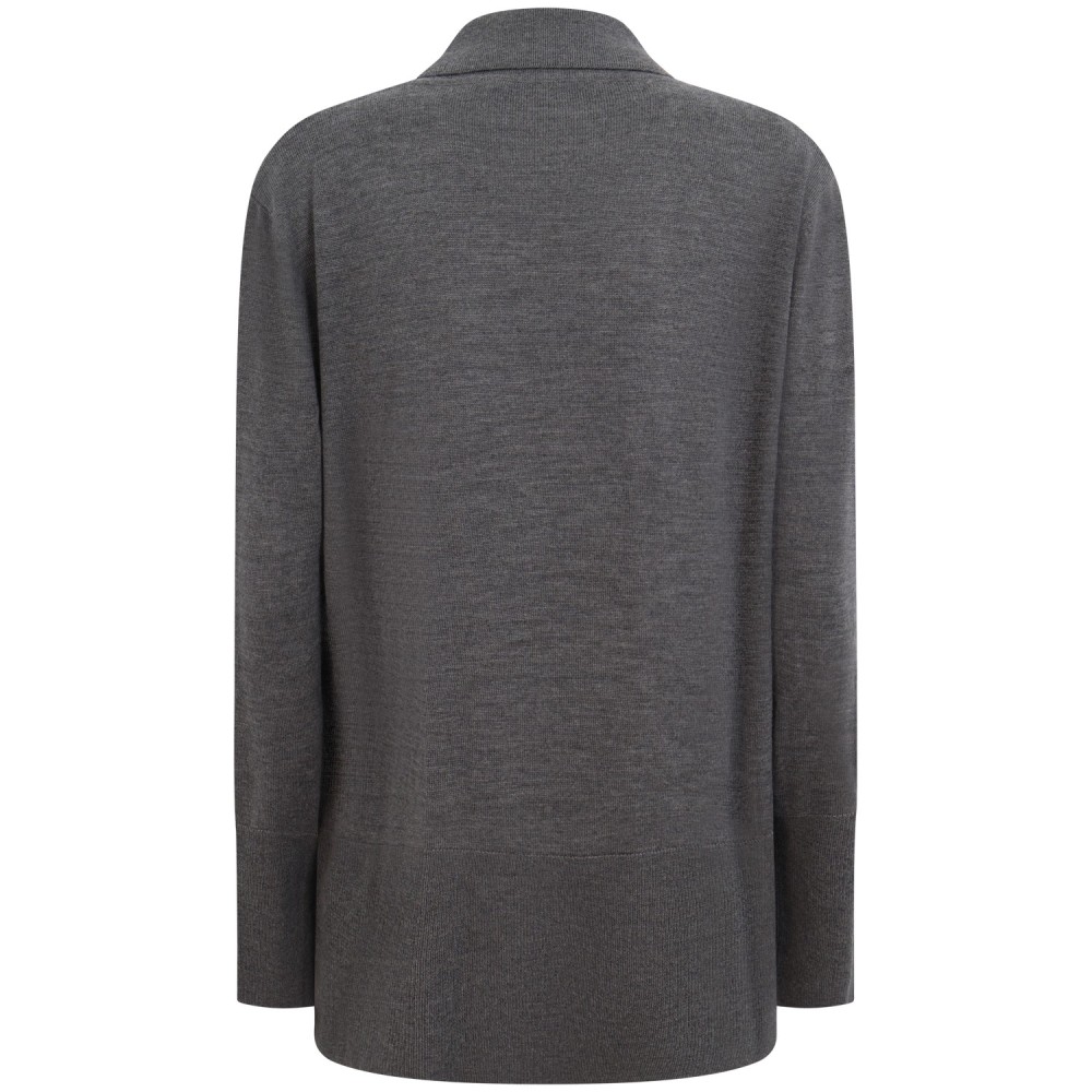 Cardigan grigio doppio petto  per donna