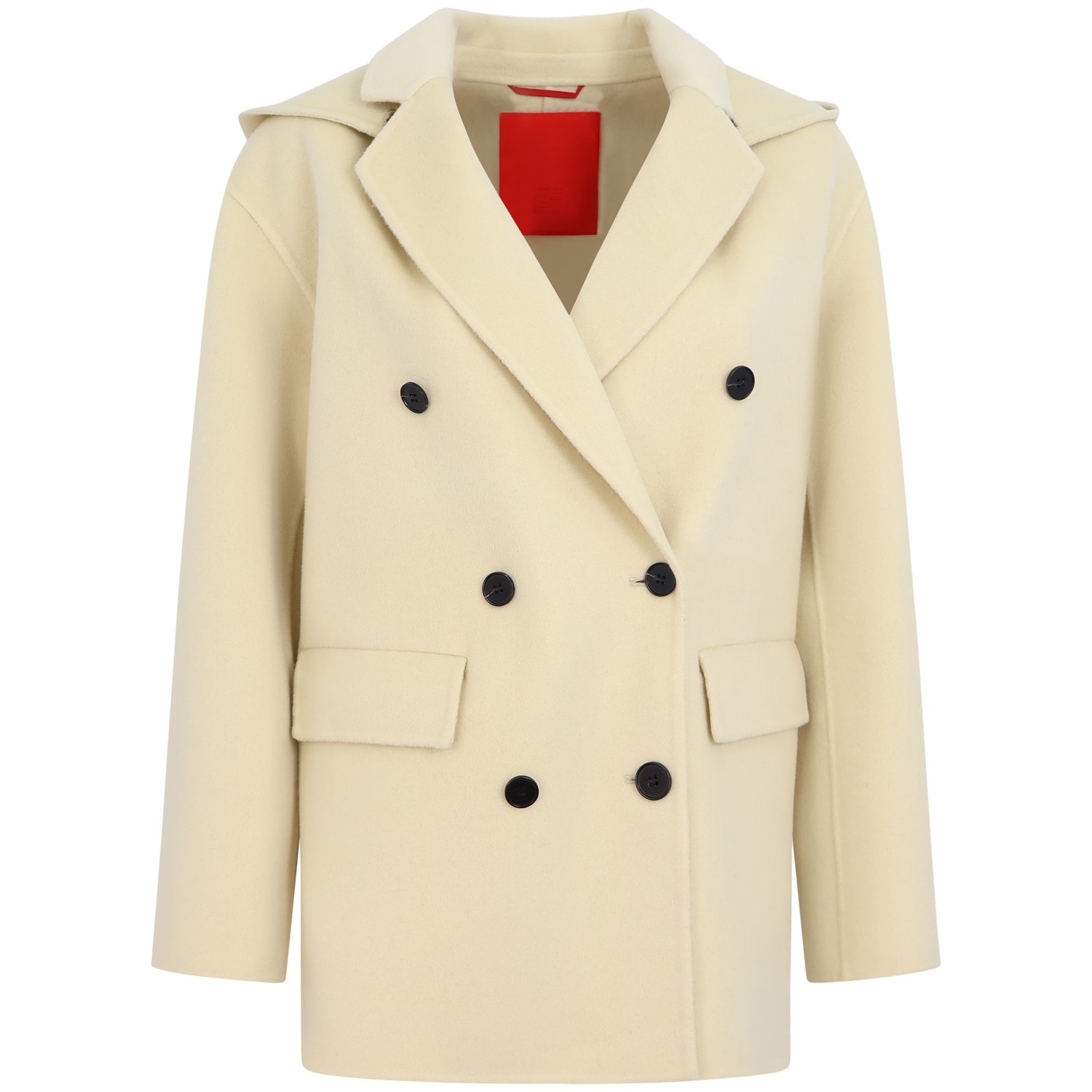 Cappotto panna  doppio petto  per donna