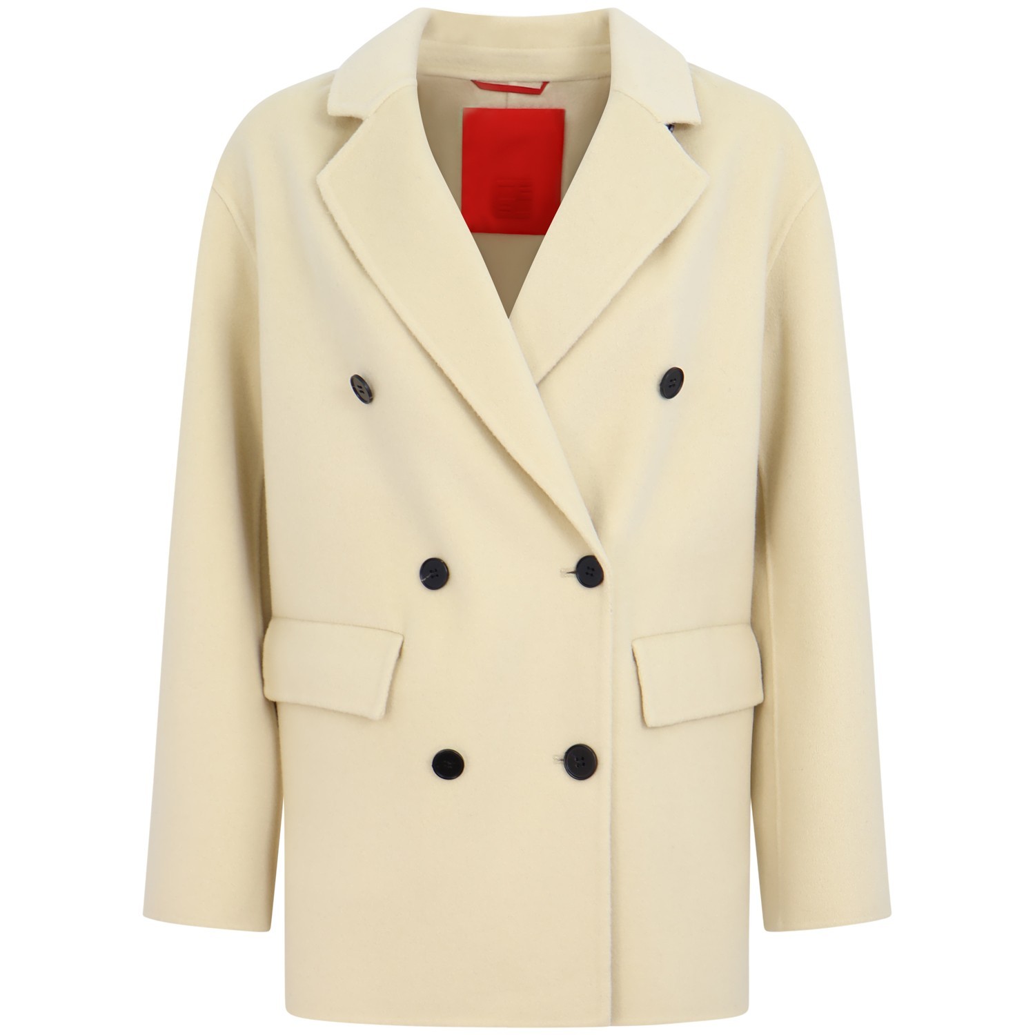 Cappotto panna  doppio petto  per donna 2