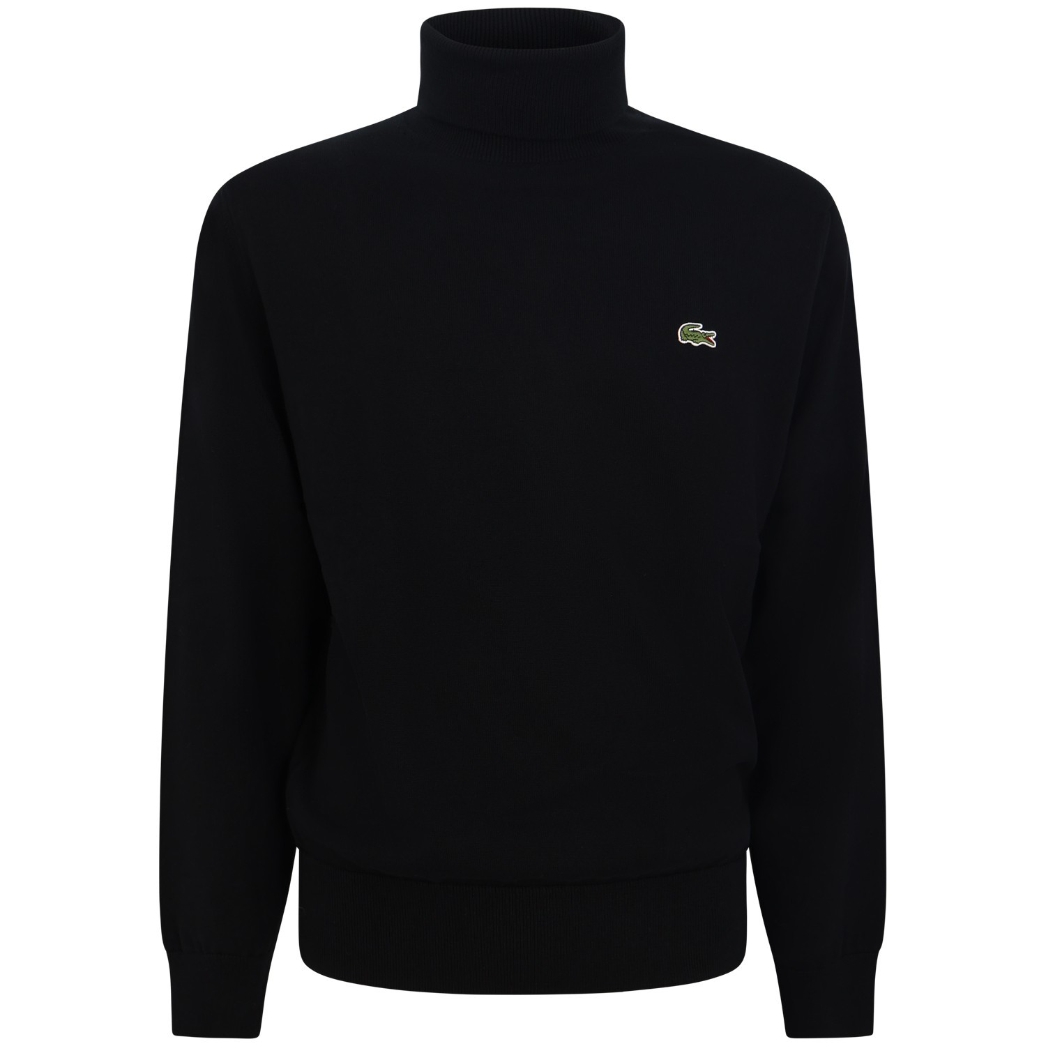 Dolcevita blu con mini logo per uomo