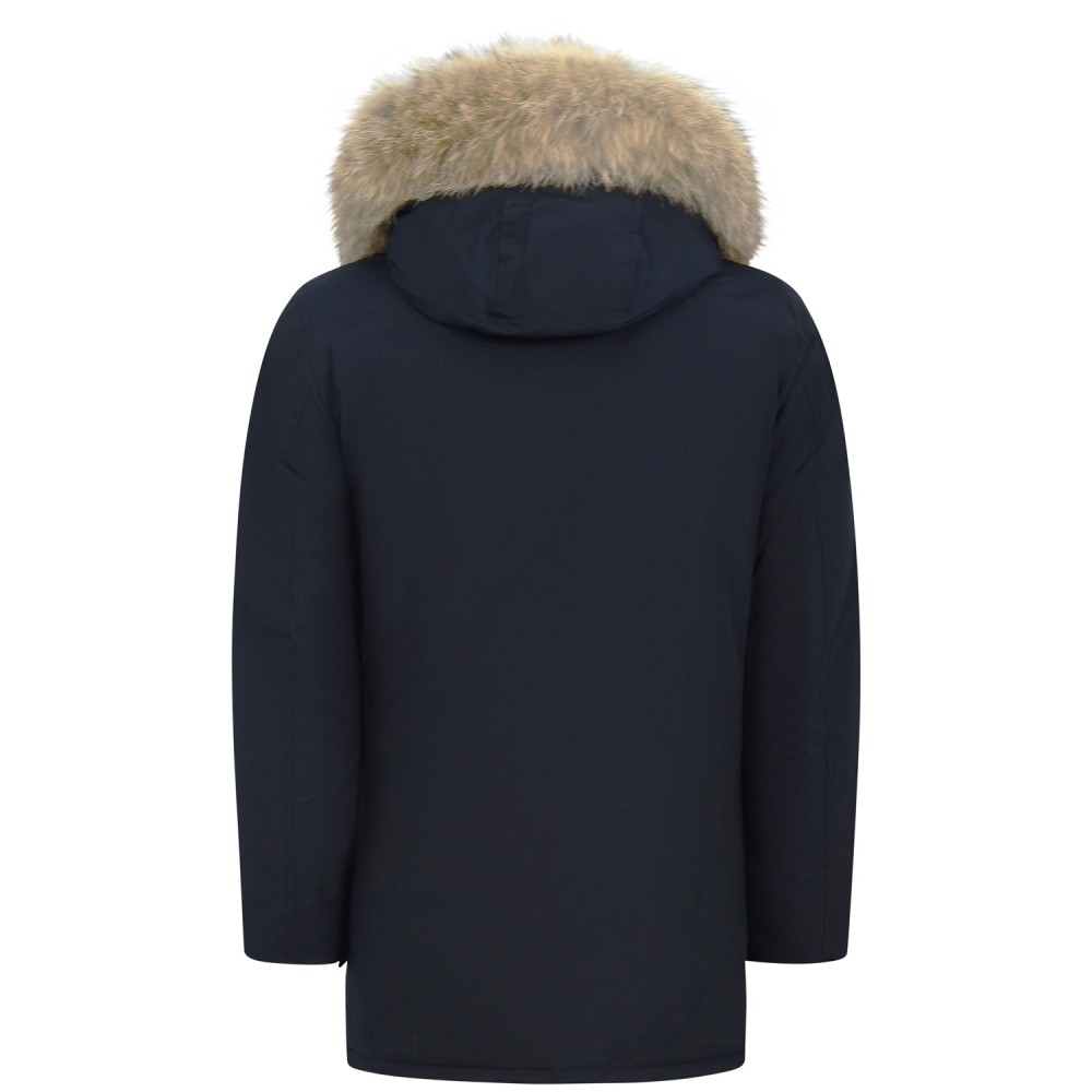 Giubbotto blu 'Arctic Detachable Fur Parka' per uomo