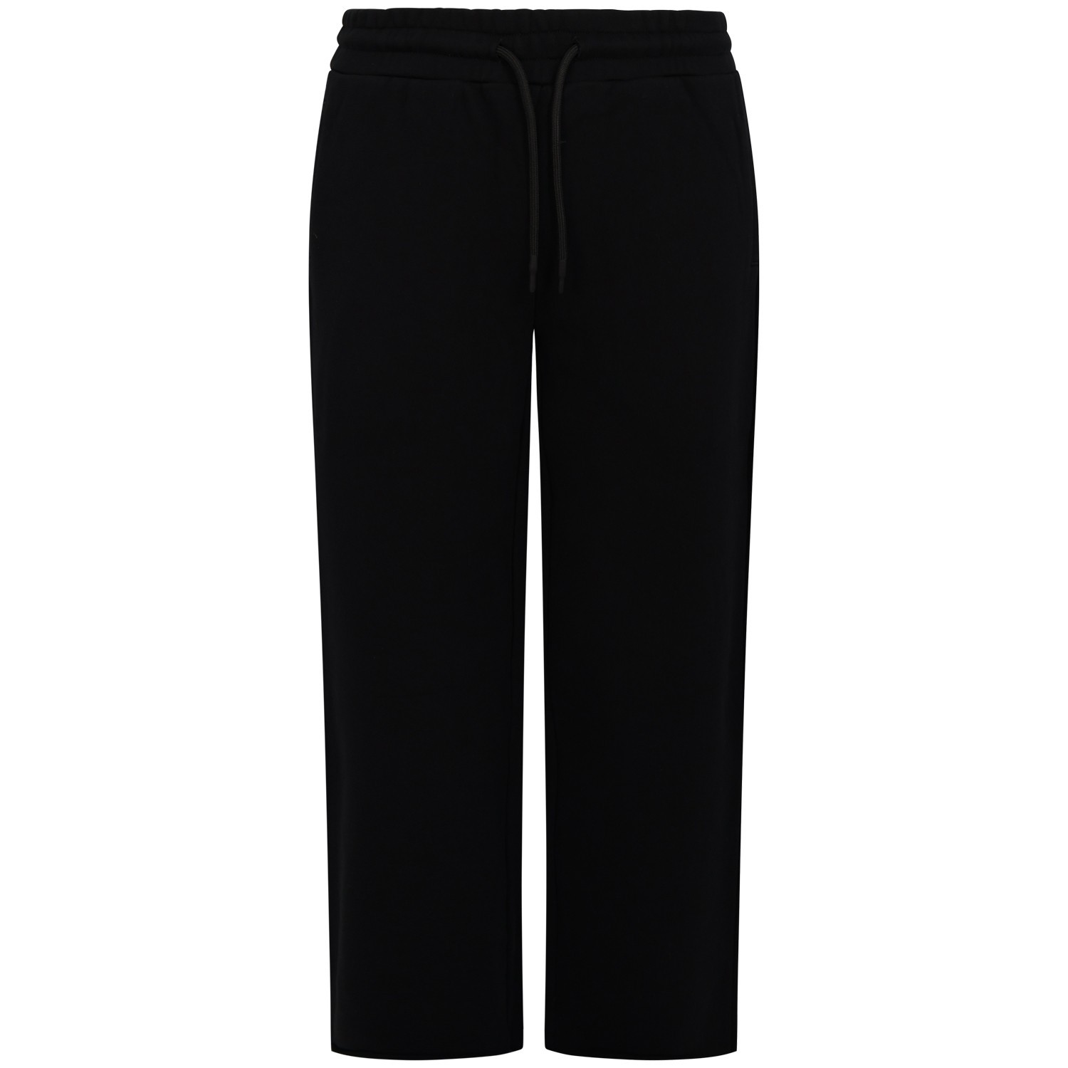 Pantalone tuta nero con mini logo per uomo