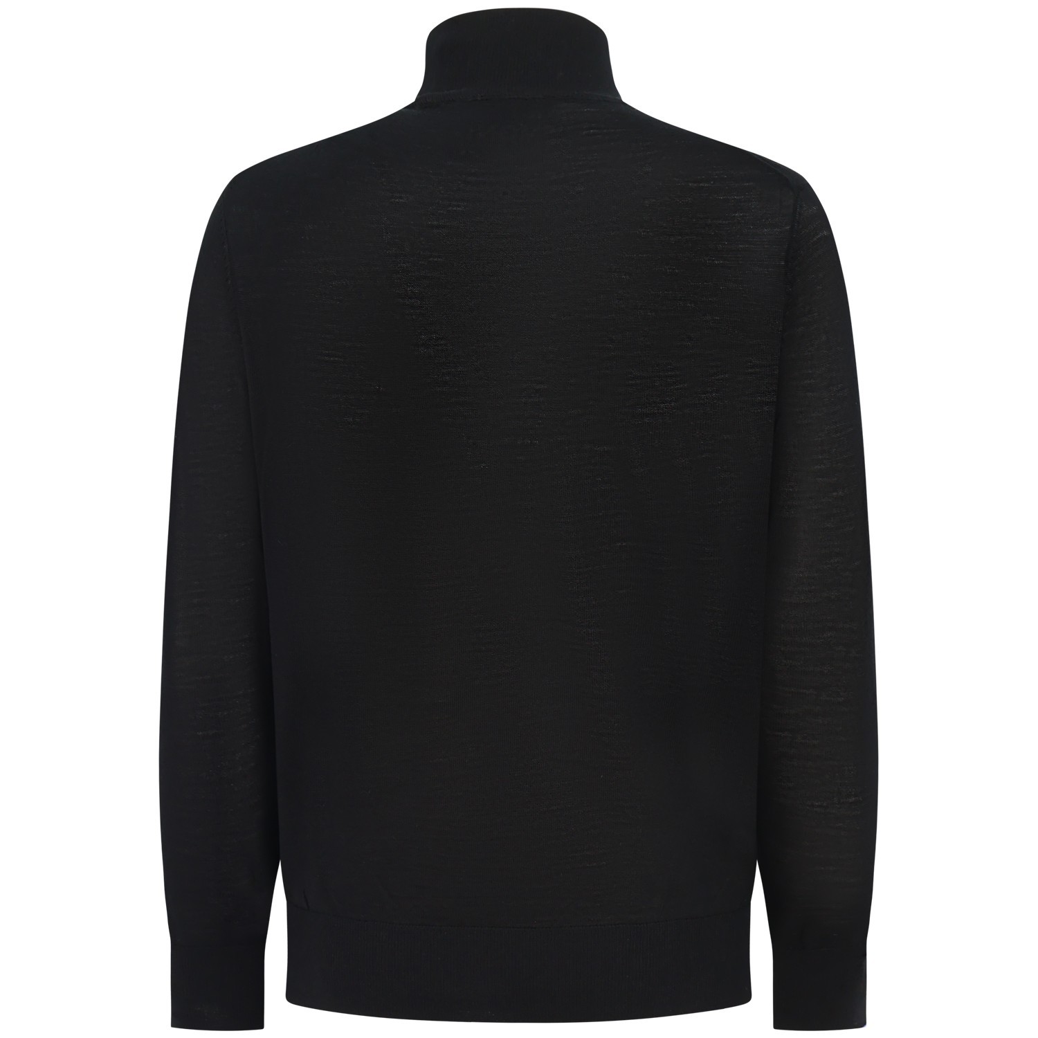 Lupetto nero con mini logo per uomo 2
