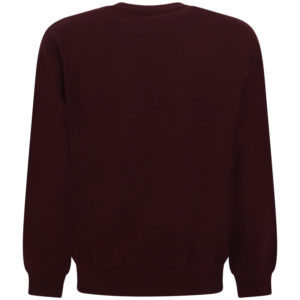 Felpa bordeaux per uomo