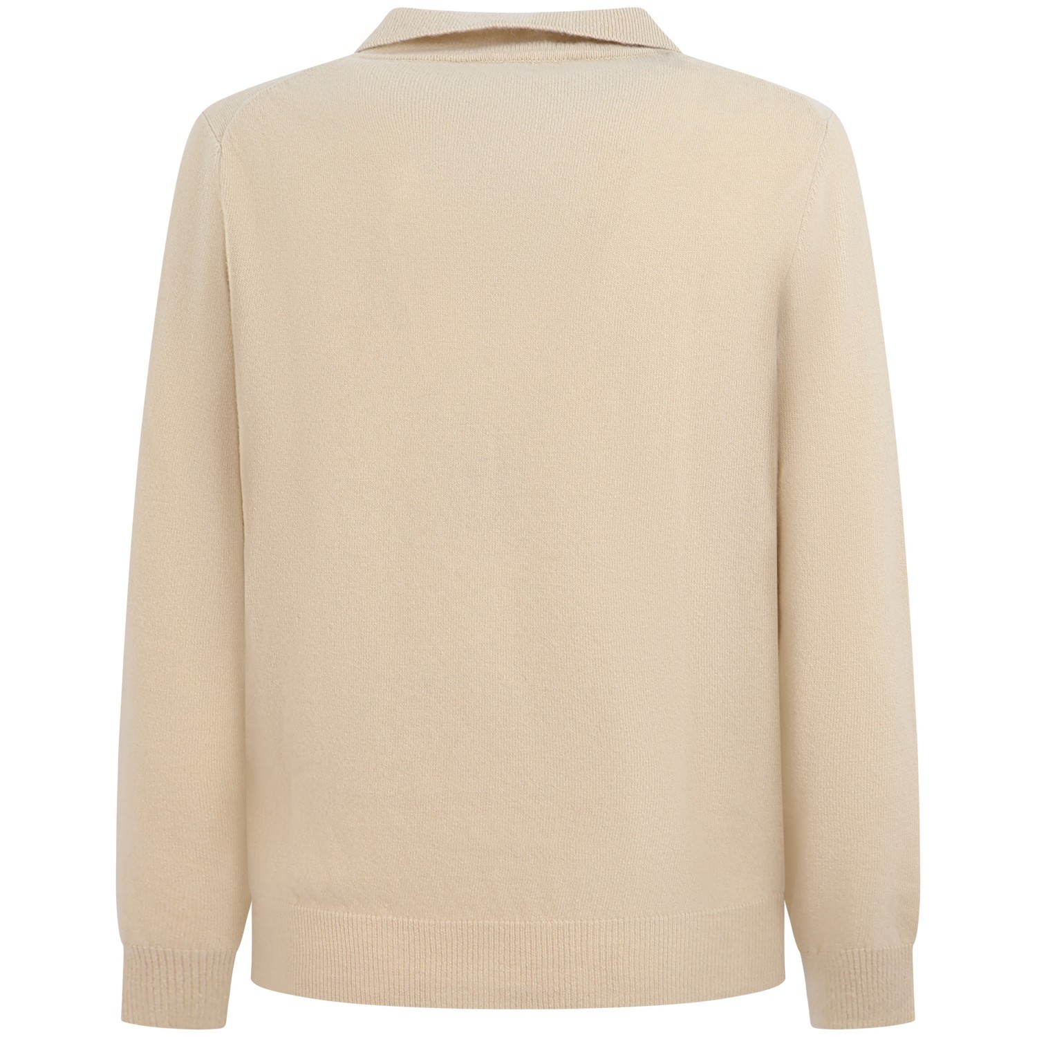 Maglione beige con colletto per uomo 2