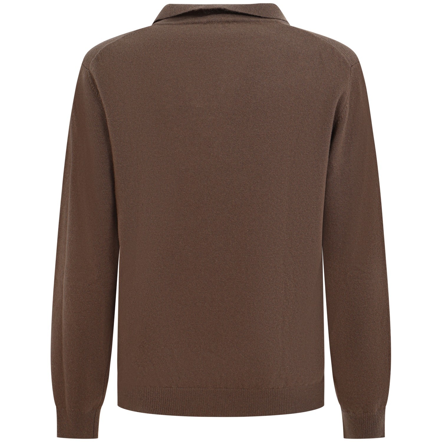 Maglione marrone con colletto per uomo 2
