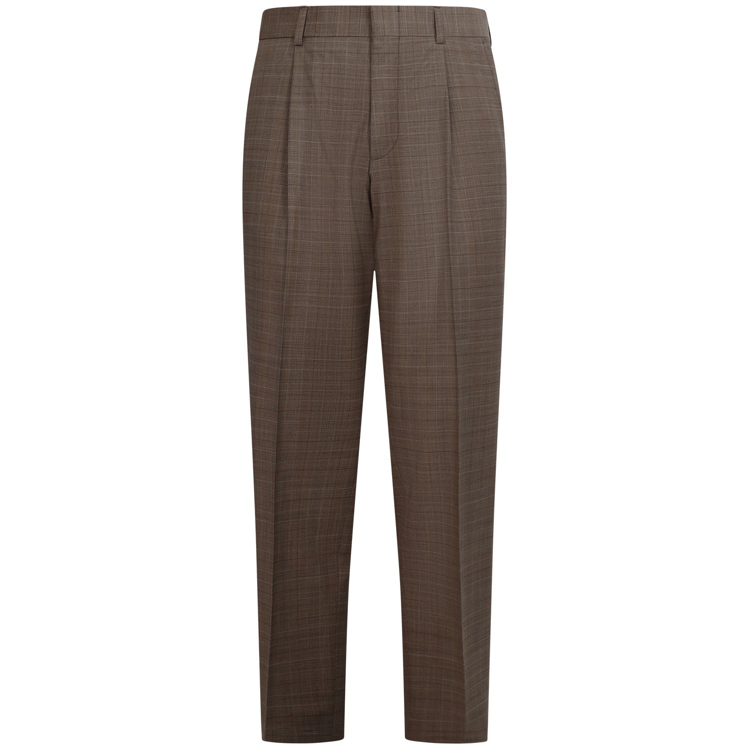Pantalone marrone con fantasia per uomo