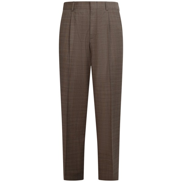 Pantalone marrone con fantasia per uomo