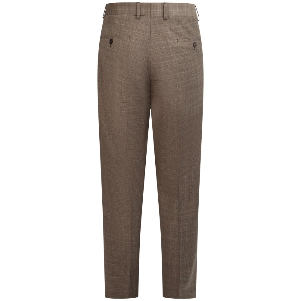 Pantalone marrone con fantasia per uomo