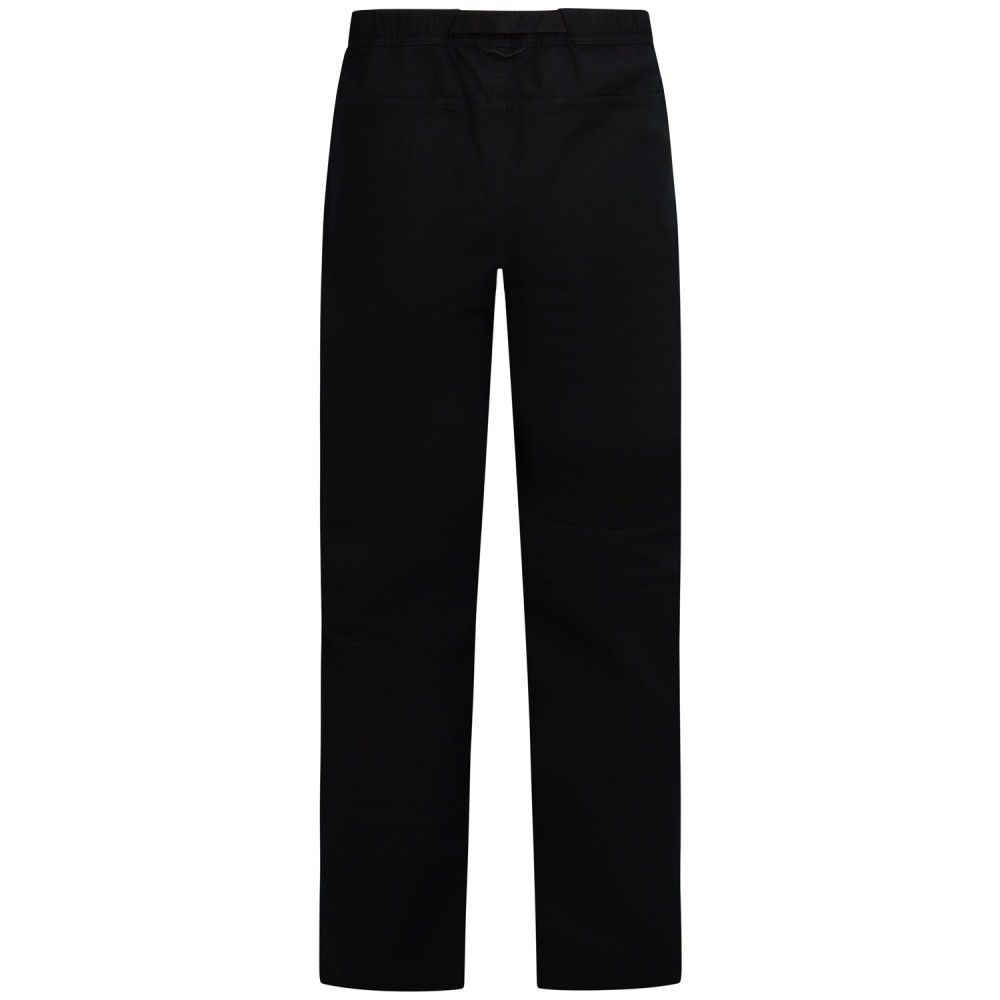 Pantalone nero con mini logo per uomo