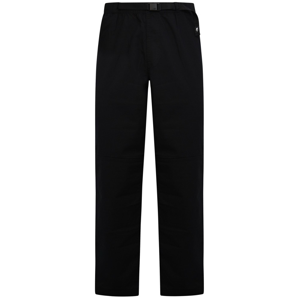 Pantalone nero con mini logo per uomo
