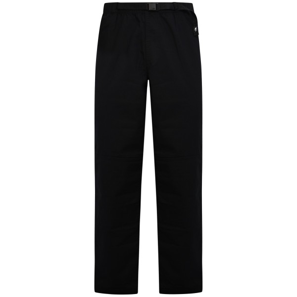 Pantalone nero con mini logo per uomo