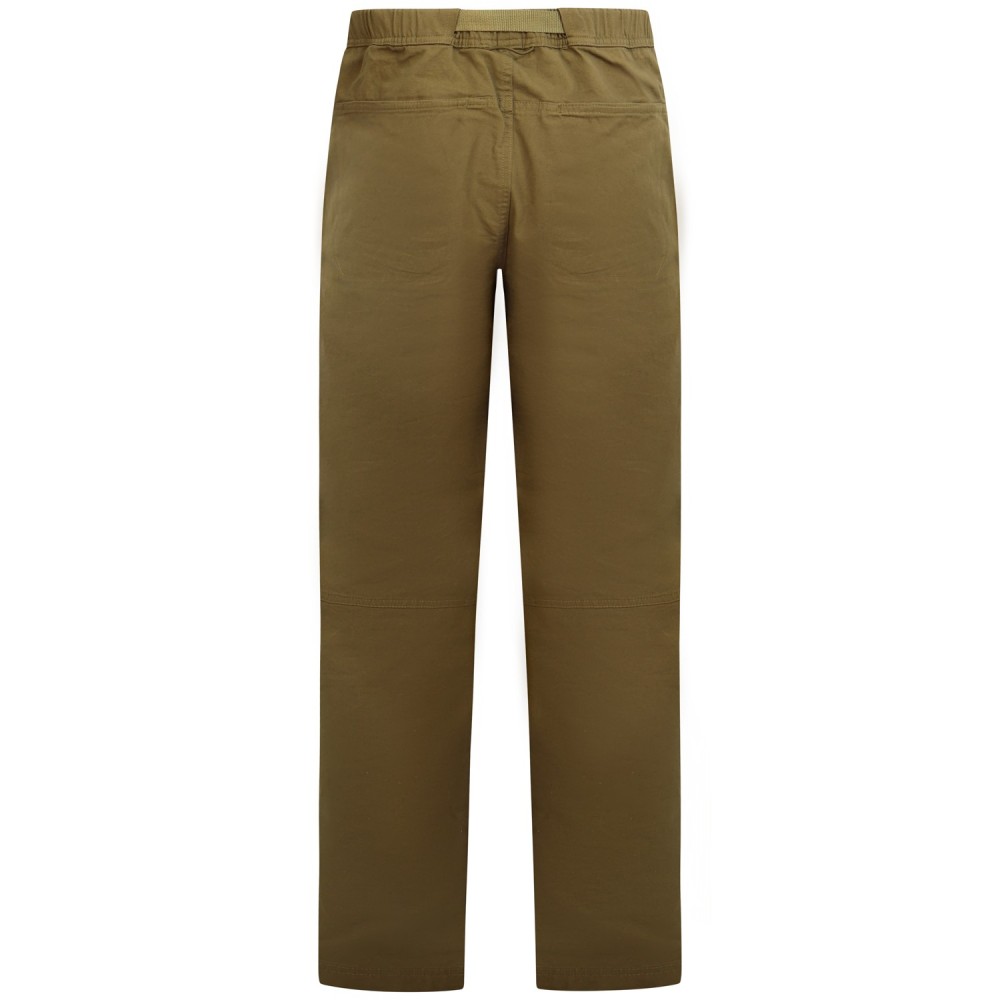 Pantalone verde con mini logo per uomo