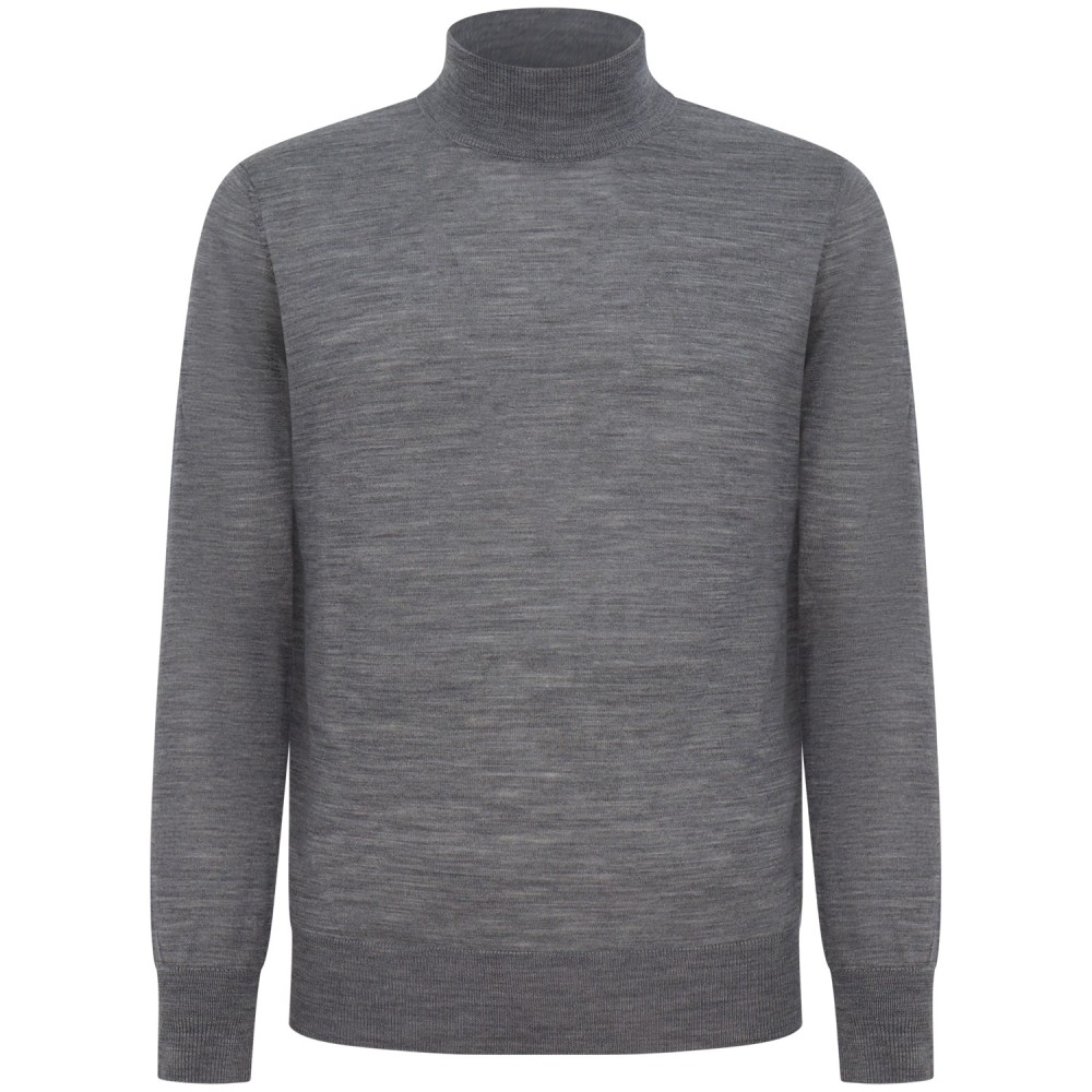 Lupetto grigio con mini logo per uomo