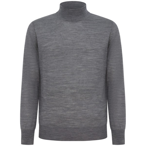Lupetto grigio con mini logo per uomo