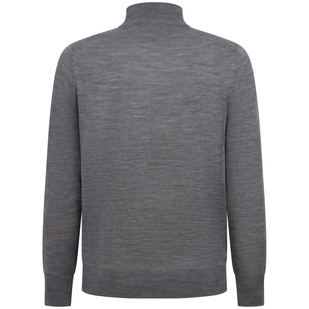 Lupetto grigio con mini logo per uomo