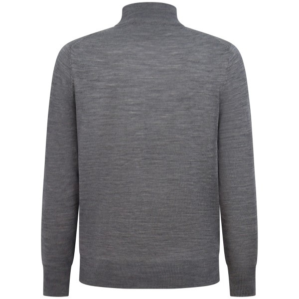 Lupetto grigio con mini logo per uomo