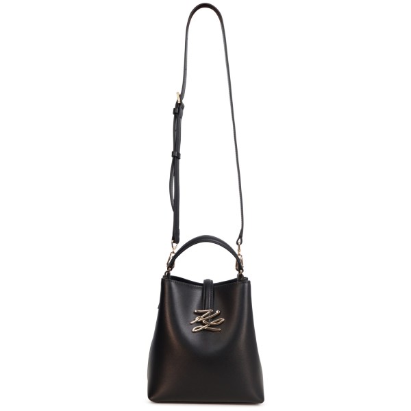Borsa secchiello nera per donna