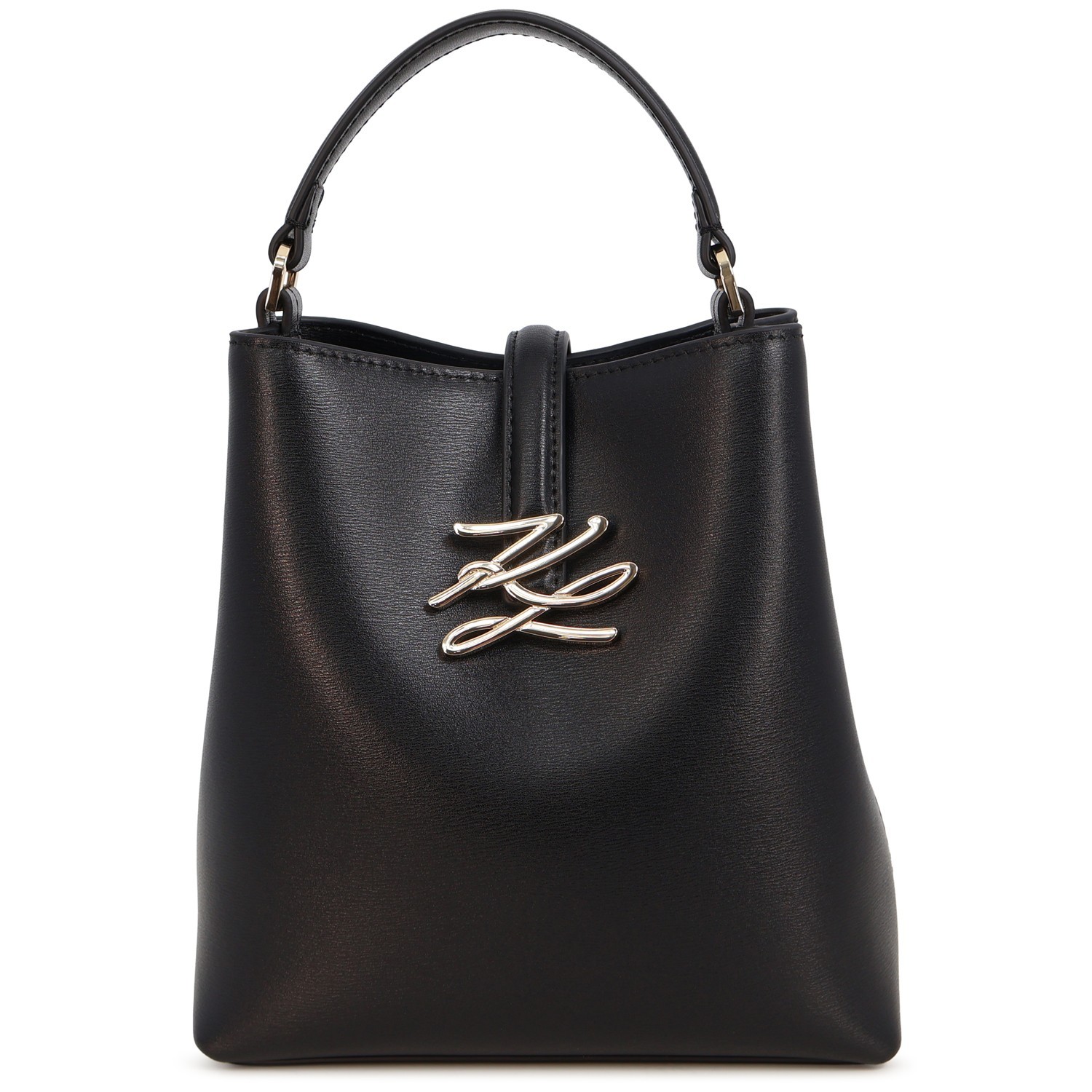 Borsa secchiello nera per donna 2