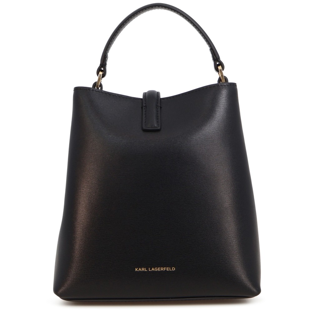 Borsa secchiello nera per donna