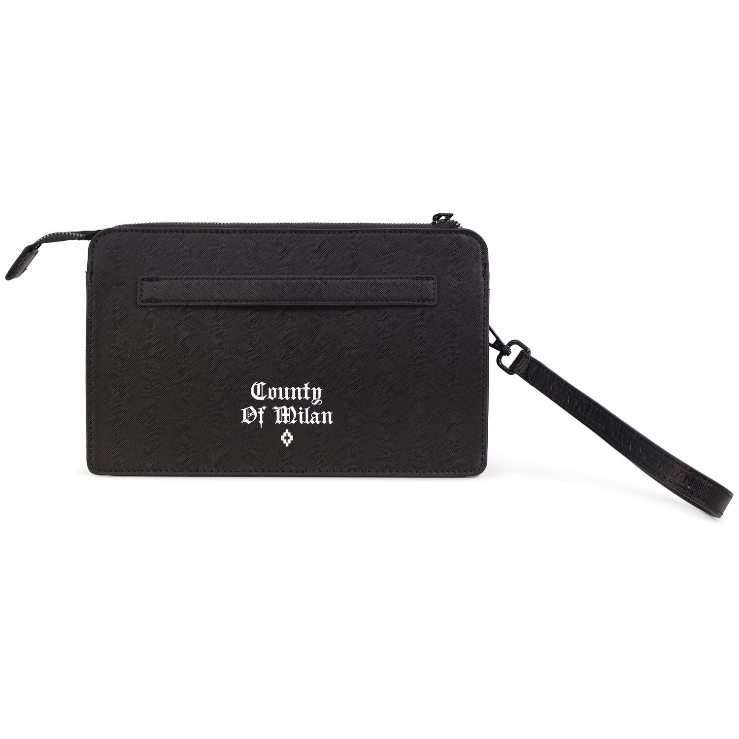 Pochette nera con logo per uomo 2