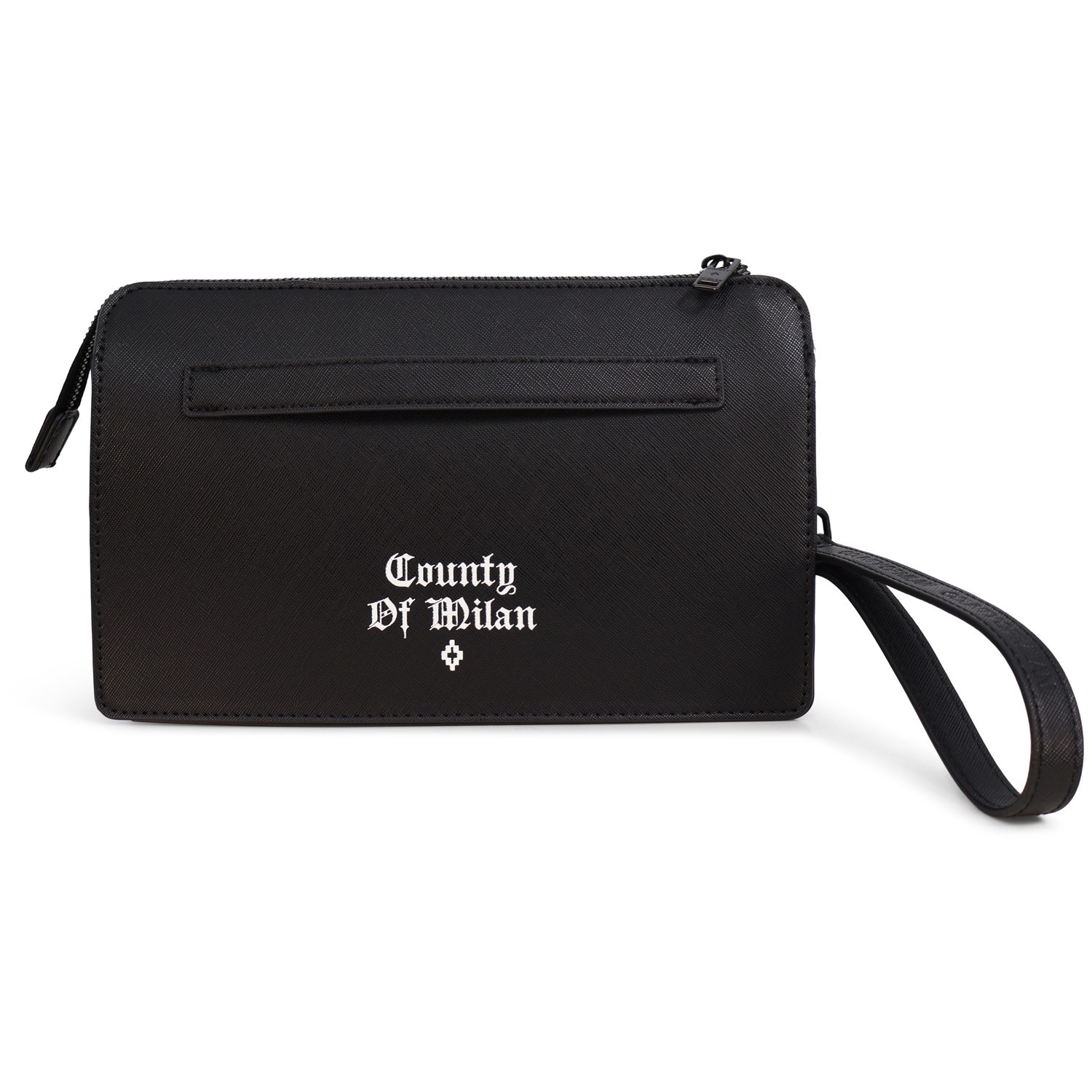 Pochette nera con logo per uomo 2