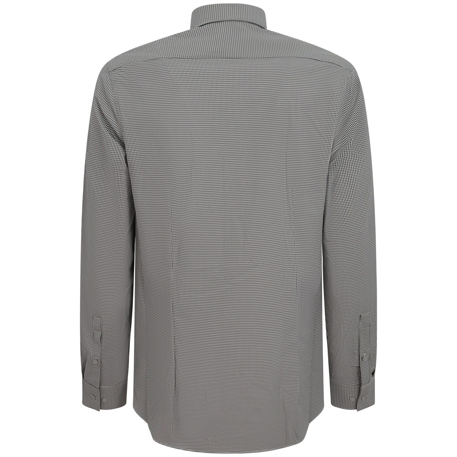 Camicia bianca/verde con microfantasia per uomo 2