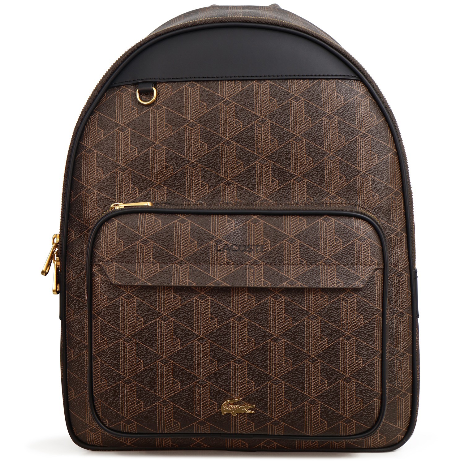 Zaino marrone con mini logo