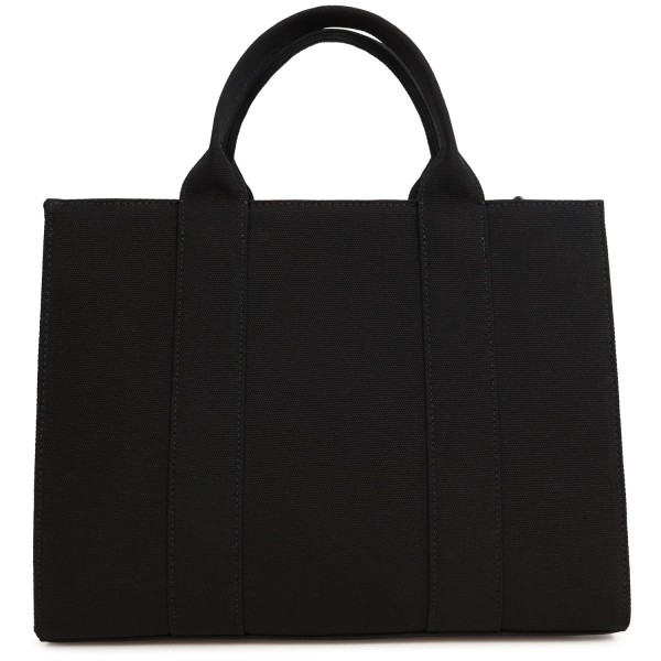Borsa nera con logo per donna