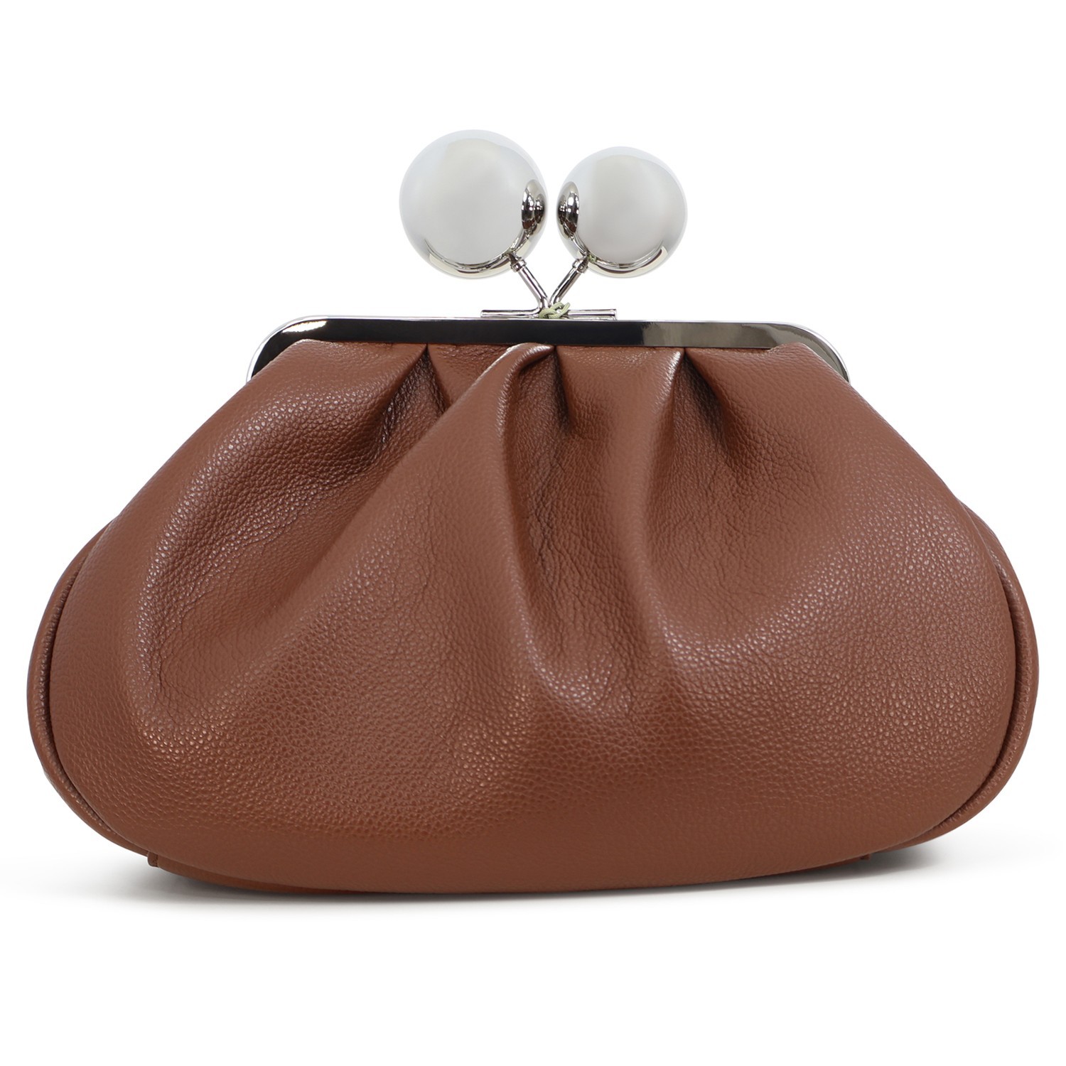 Borsa 'PASTICCINO' marrone con sfere grandi per donna