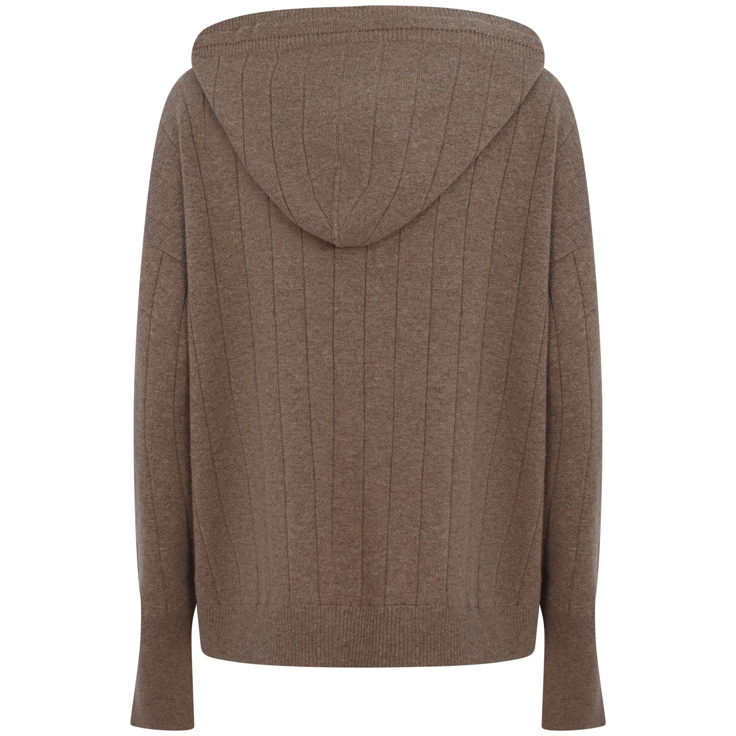 Maglione beige con zip per donna 2