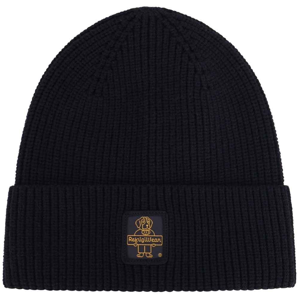 Cappello nero con mini logo per uomo