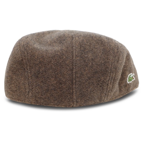 Coppola marrone con mini logo per uomo