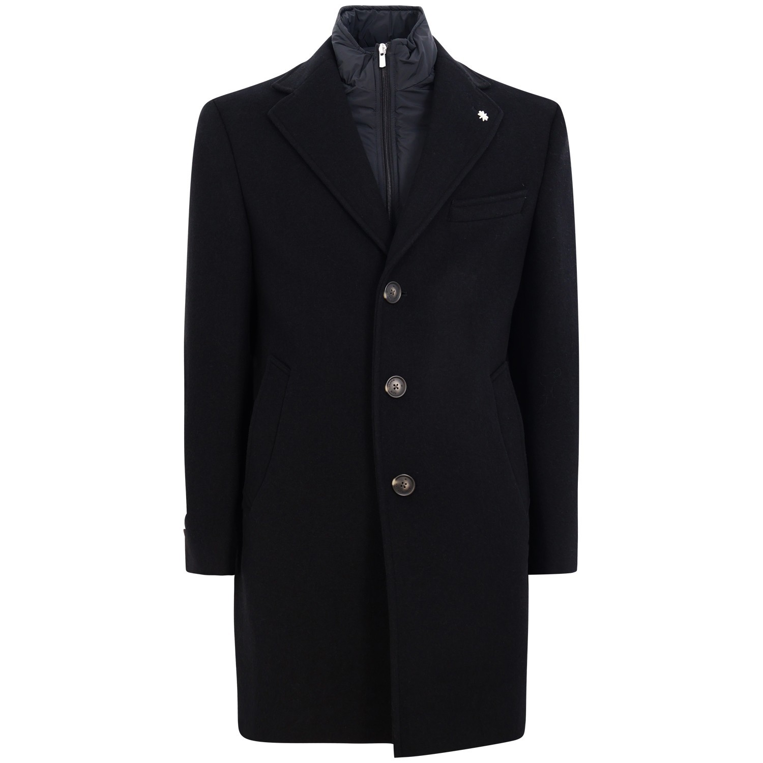 Cappotto nero per uomo