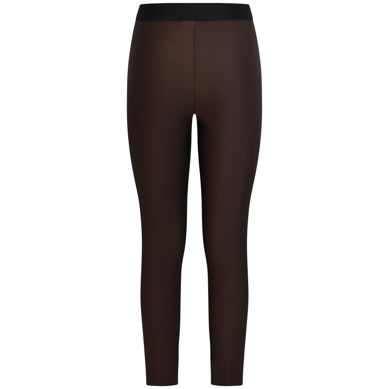 Leggins marrone con logo donna 2