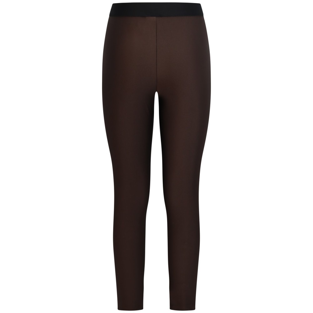 Leggins marrone con logo donna