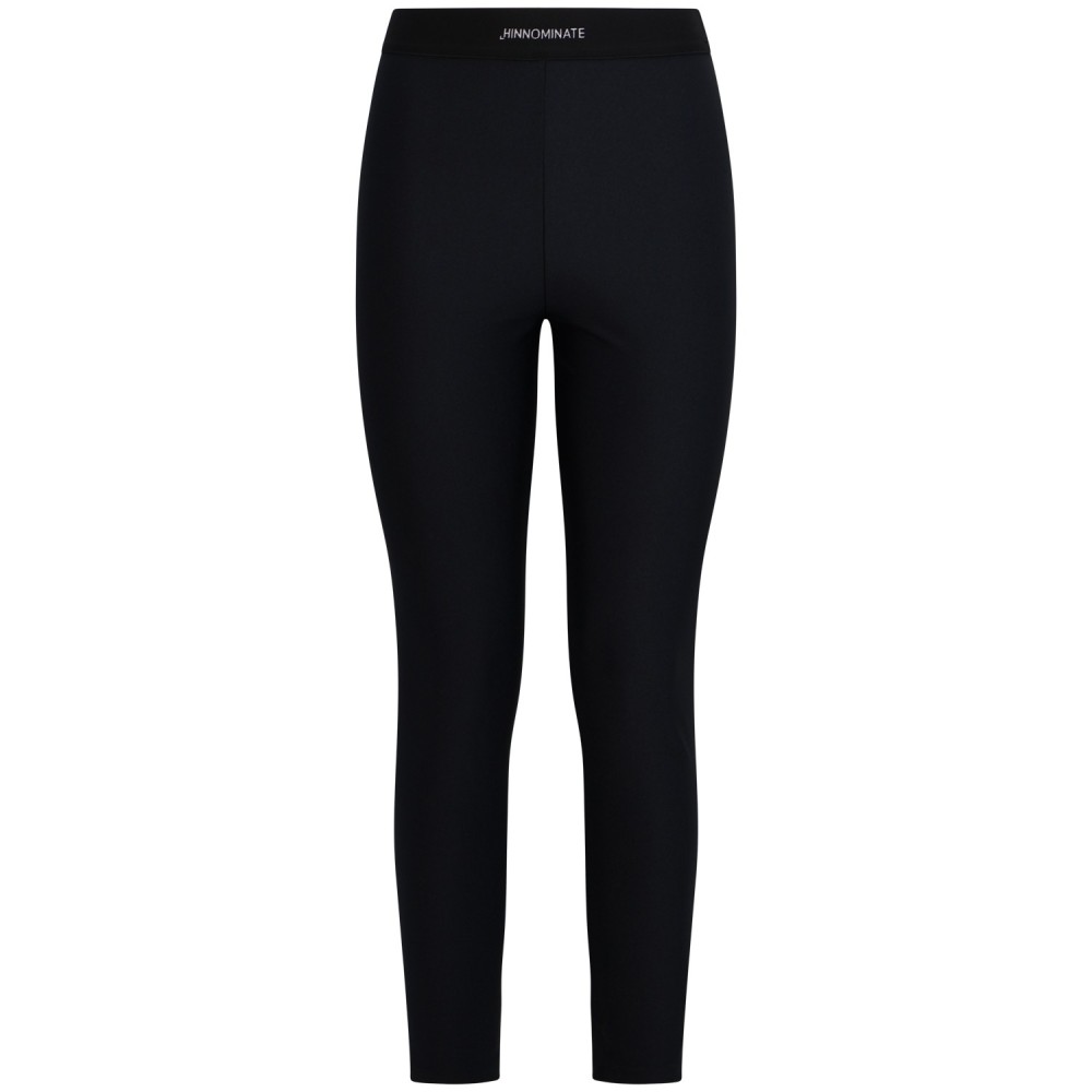 Leggins neri con logo   per donna