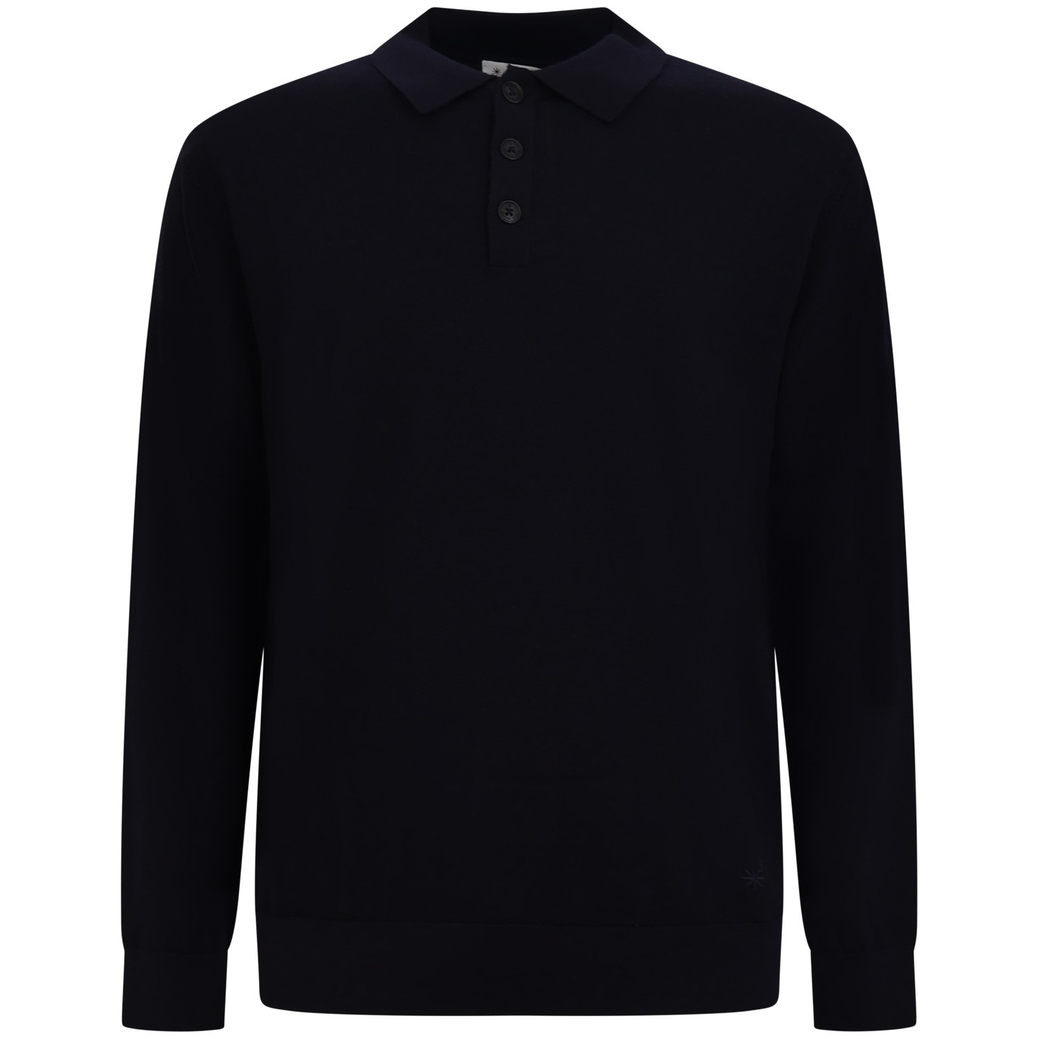 Maglione blu con colletto per uomo