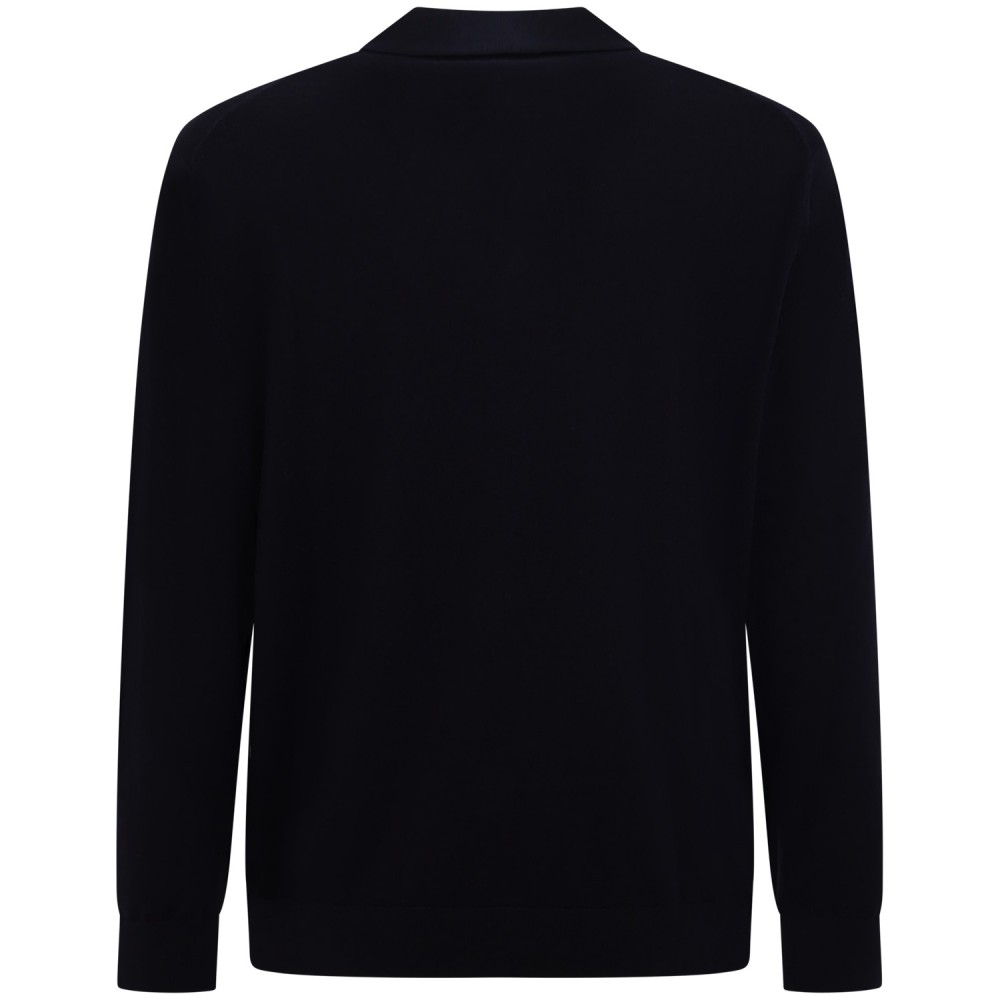 Maglione blu con colletto per uomo