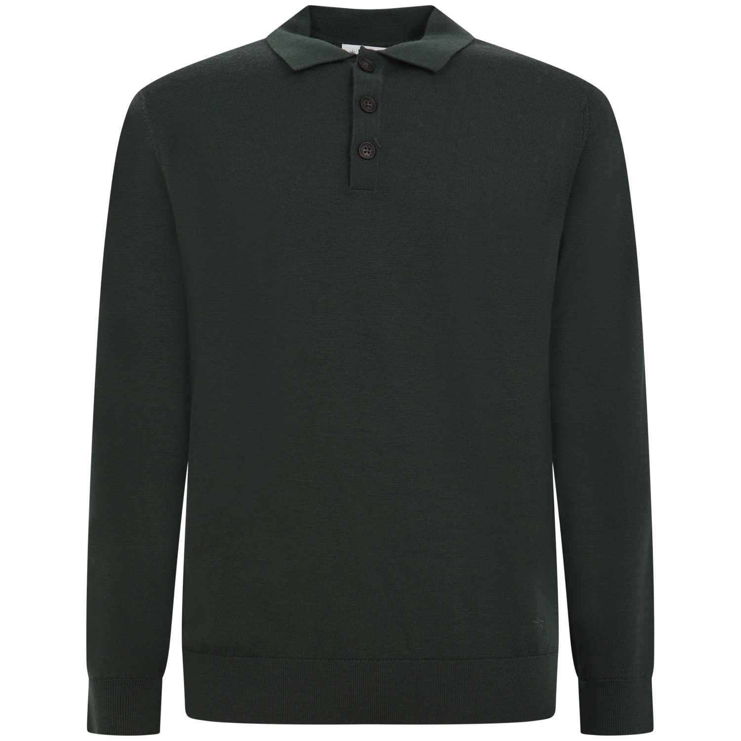 Maglione verde con colletto per uomo