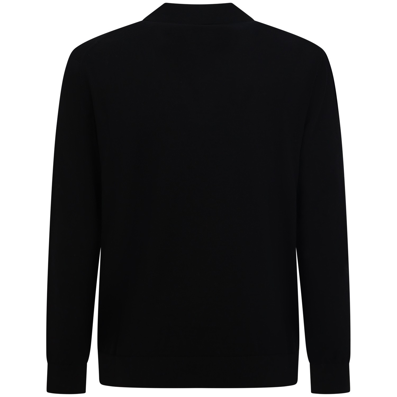Maglione nero con colletto per uomo 2