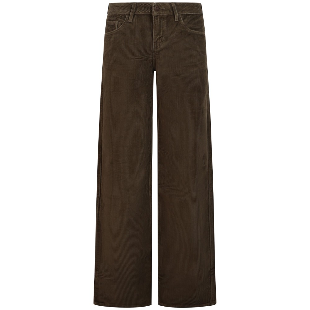 Pantalone in velluto verde per donna