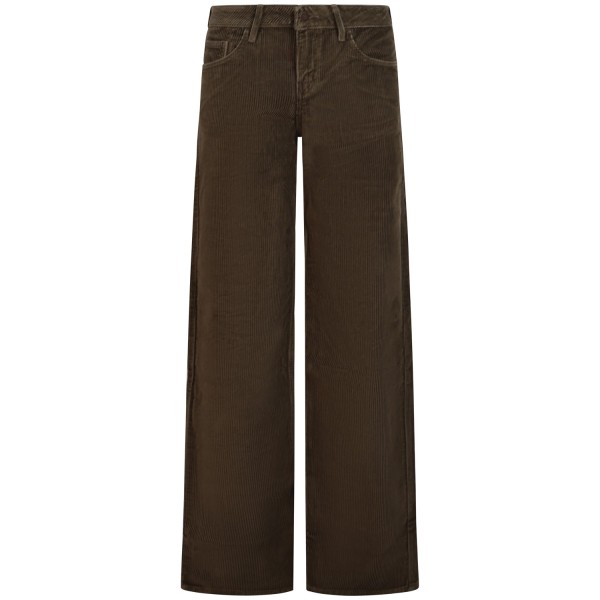 Pantalone in velluto verde per donna